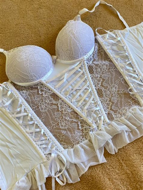 Corpete Branco Feminino Lingerie Feminina Lingerie Nunca Usado