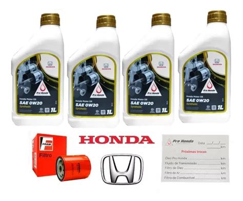 Kit Troca De Oleo Honda Hrv Wrv W Original Parcelamento