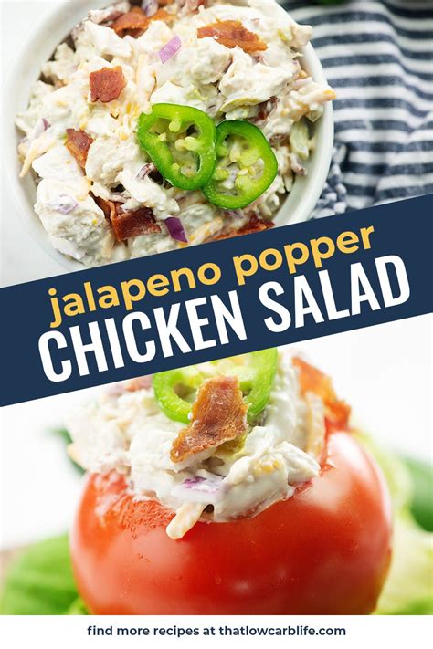 Jalapeno Popper Chicken Salad Recipe Chicken Salad Recipes