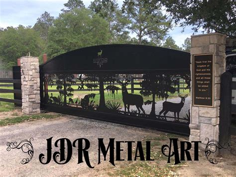 20 Driveway Gates With Wildlife Designs By JDR Metal Art | Custom Driveway Gates By JDR Metal Art