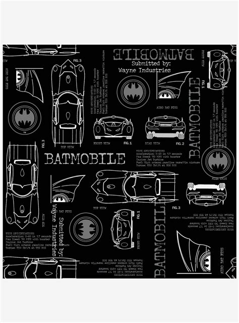 Hot Topic DC Comics Batman Batmobile Peel Stick Wallpaper Mall Of America