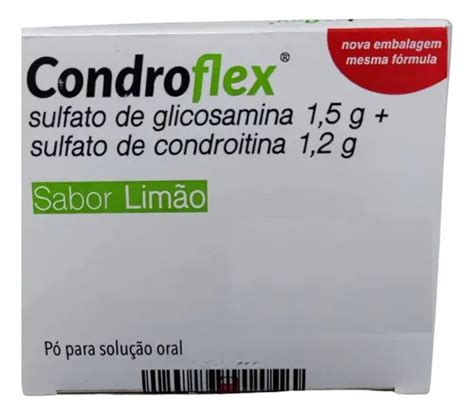 Condroflex Tira A Dor - Condroflex - Glicosamina (1.5g) + Condroitina (1.2g) Limão | MercadoLivre