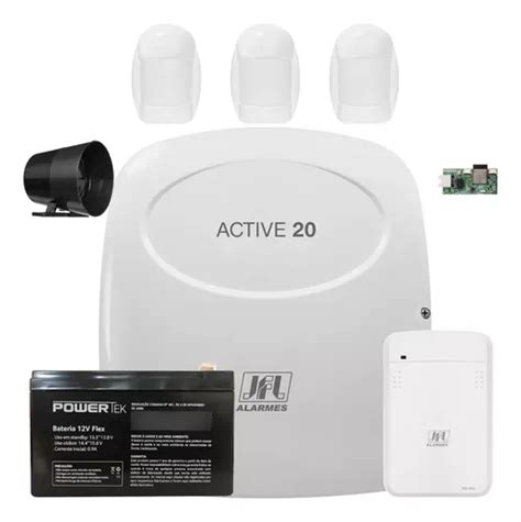 Kit Alarme Active Ethernet Monitoramento Via App Jfl