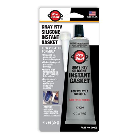 Proseal 3 Oz Gray Rtv Silicone Instant Gasket 12 Pack 79006 The