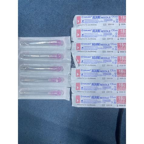 Terumo Agani Needle 18G X 1 1 2 1 2x38mm Shopee Malaysia