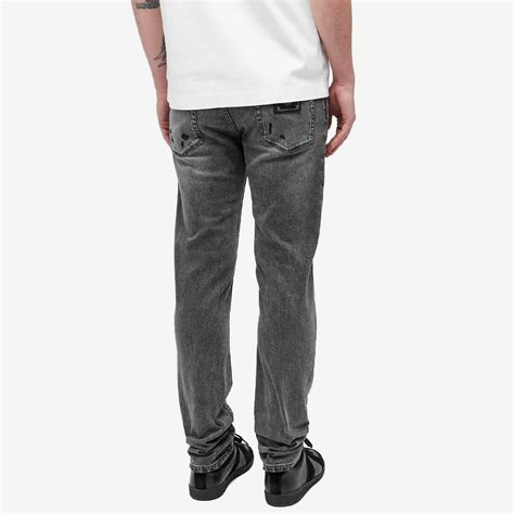 Dolce And Gabbana Mens Slim Fit Stretch Jean In Grey Dolce And Gabbana