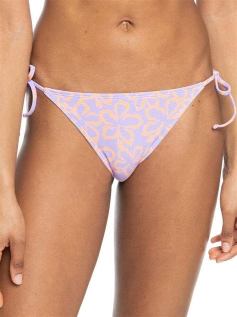 Roxy Bikini Slip με Κορδονάκια Λιλά ERJX404585 NGZ4 Skroutz gr