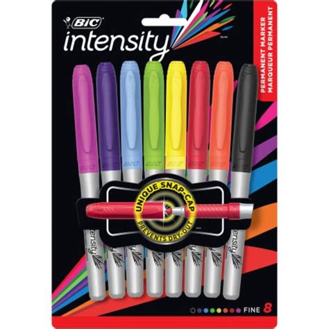 BIC Intensity Fine Point Permanent Markers 8 Pk QFC