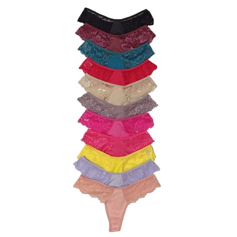 Kit 10 Calcinha Fio Dental Lingerie Sexy Microfibra Atacado Escorrega