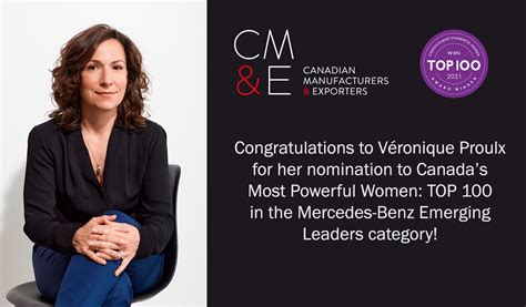 VÉronique Proulx Named One Of Canadas Top 100 Most Influential Women — Cme