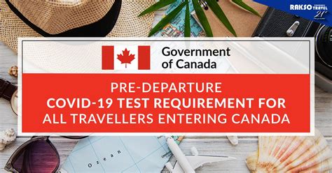 TRAVEL ADVISORY Canada Government Pre Departure COVID 19 Test