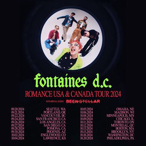 2024 North American Tour Dates R Fontainesdc