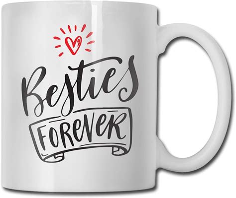 Amazon Antkondnm Besties Forever Coffee Mug Funny Mug For Cea