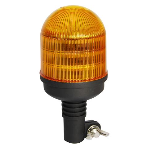 Amber Beacon Flexible DIN Pole Mount Tractor Rotating LED Warning Light