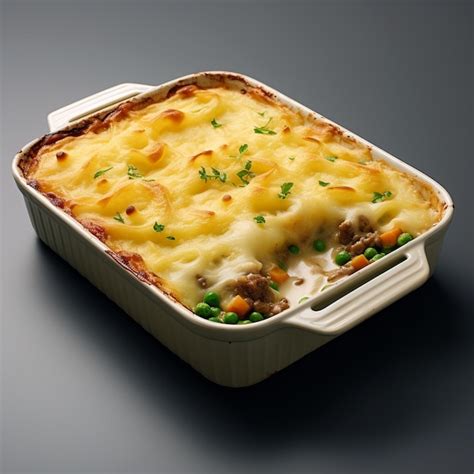 Premium AI Image | Hotdish Comforting Casserole with Starch Meat and ...