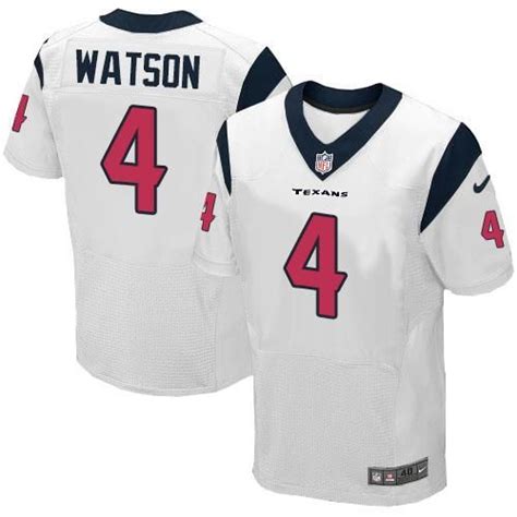 Nike Texans 4 Deshaun Watson White Mens Stitched Nfl Elite Jersey