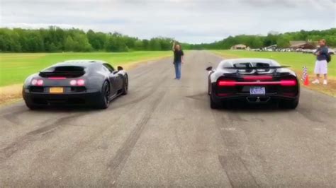 This Runway Is Definitely Too Short For A Chiron Vs Veyron Drag Race