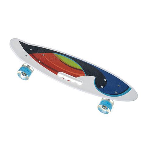 Купить Скейт Penny Board, с широкими светящимися колесами и ручкой ...