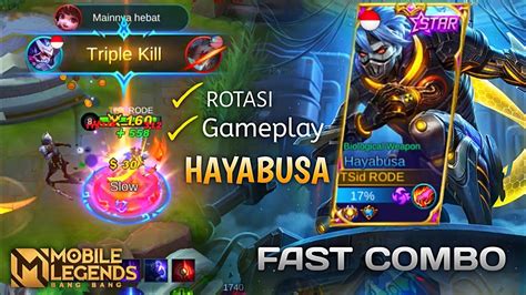 HAYABUSA GAMEPLAY Freestyle Kill By RODE CNL Mobile Legends