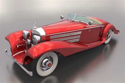 1939 Mercedes Benz 540k Special Roadster 3d Turbosquid 2184447