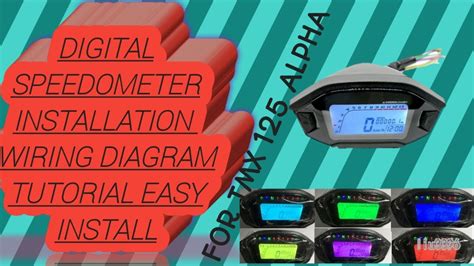 How To Install Universal Digital Speedometer For Motorcycle Wiring