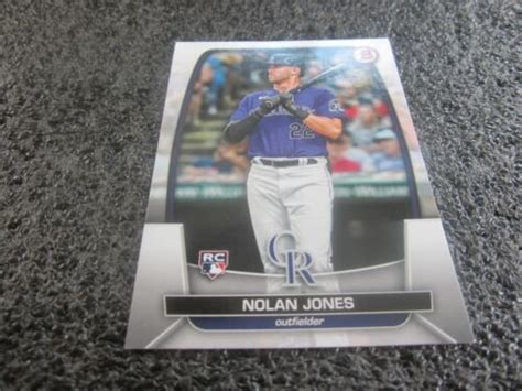 Topps Bowman Mlb Rookie Nolan Jones Rockies Ebay