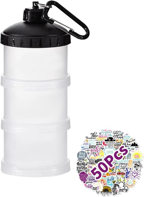 Amazon BlenderBottle ProStak System With 22 Ounce Bottle And Twist