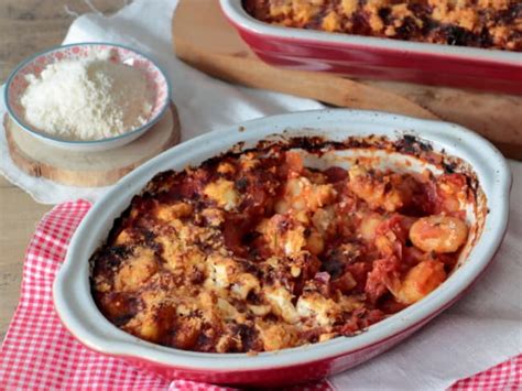 Gratin de gnocchi à la tomate feta et basilic recette Gratin de