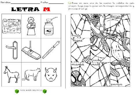 Rompecabezas Letra M Actividades L Dicas Educativas Letra M