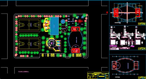 Complejo Recreacional En Dwg Kb Librer A Cad