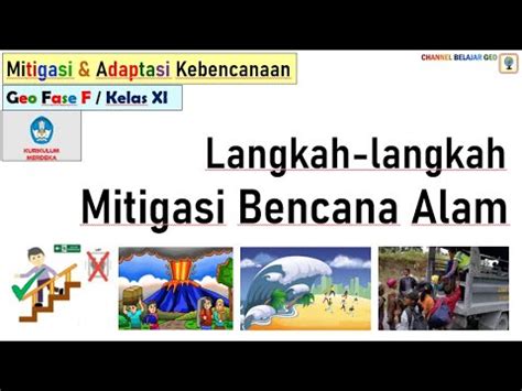 Langkah Langkah Mitigasi Bencana Alam Kumer Geografi Klas XI YouTube