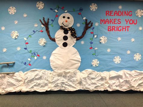 Snowman library bulletin board Board Ideas, Bulletin Boards, Classroom ...