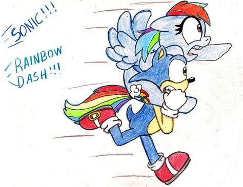 Sonic and Rainbow Dash by SilverSimba01 on DeviantArt