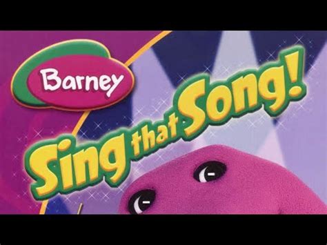 Barney Sing That Song Youtube