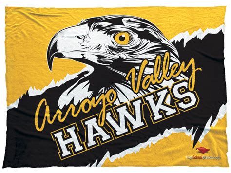 Arroyo Valley Hawks | Customized blankets, Blanket designs, High school ...