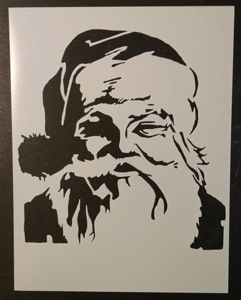 Santa Claus Face - Stencil – My Custom Stencils