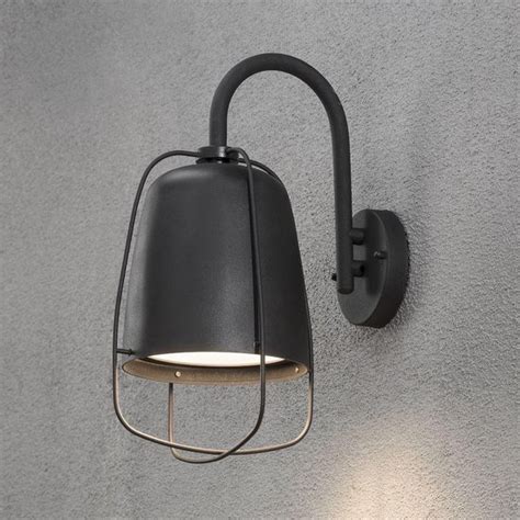 Konstsmide Perugia Wandlamp Buiten E27 IP44 Zwart Bol