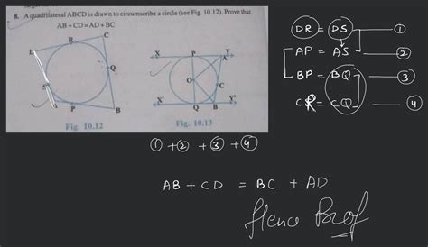 A Quadrilateral Abcd Is Drawn To Circumscribe A Circle See Fig