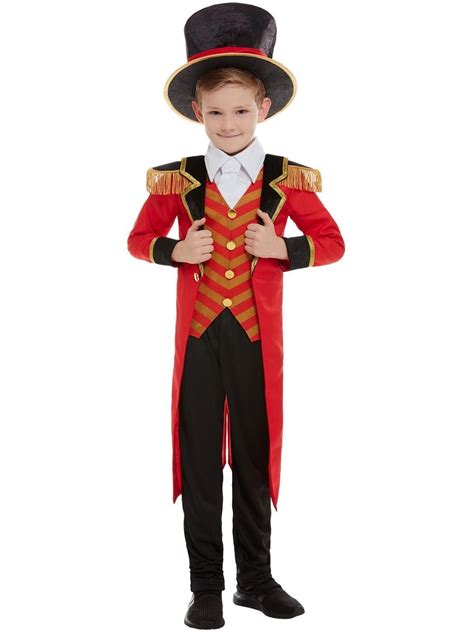 Smiffy's Costumes Boys Vintage Circus Carnival Ringmaster Deluxe Costume Large 10-12 - Walmart.com