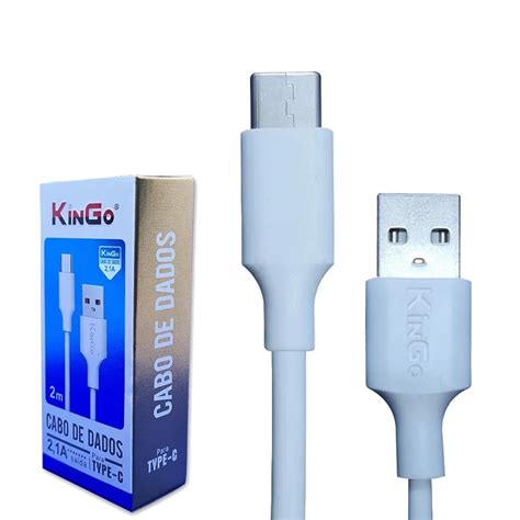 Cabo Usb Carregador E Dados Android Entrada Type C Kingo Metros