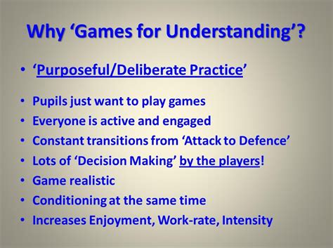 Why Use ‘teaching Games For Understanding’ ‘tgfu’ In Your Teaching Coaching Nick Hill Coaching