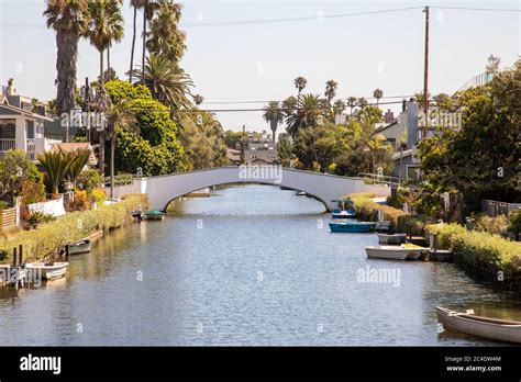 Venice Canal Historic District Stock Photo - Alamy