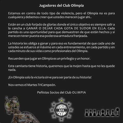 Asope Asclubolimpia On Twitter Comunicado A Los Jugadores De Primera