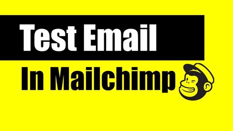 How To Send A Test Email In Mailchimp Sending A Test Email In