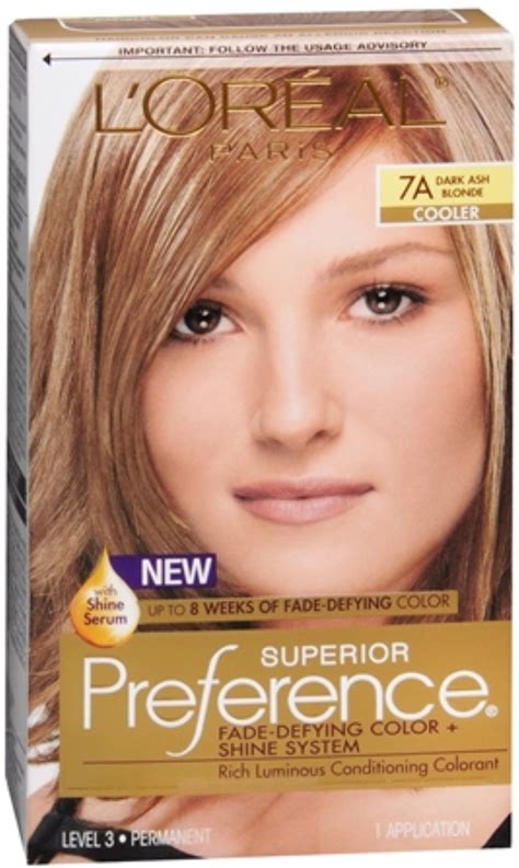 Amazon L Oreal Superior Preference 7A Dark Ash Blonde Cooler