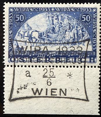 ö gestempelt 1933 WIPA Marke Faserpapier Briefmarken 03 05 2018