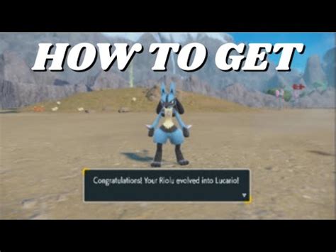 How To Evolve Riolu Into Lucario In Pokemon Scarlet Violet How To