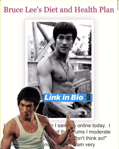 Bruce Lee's Diet and Health Plan