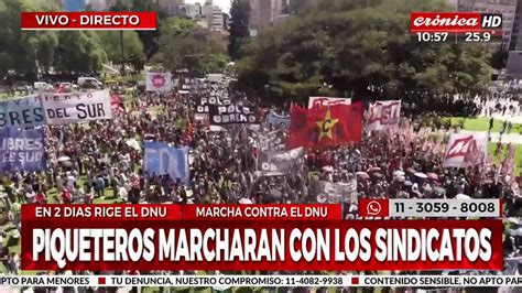 Masiva Marcha Y Protesta Contra El Dnu De Javier Milei Vídeo Dailymotion