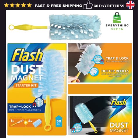 Flash Dust Magnet Starter Kit Handle Refills Or Duster Refill